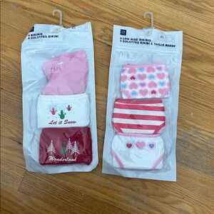 Girls' Holiday Themed Underwear Set 6 pairs gap
